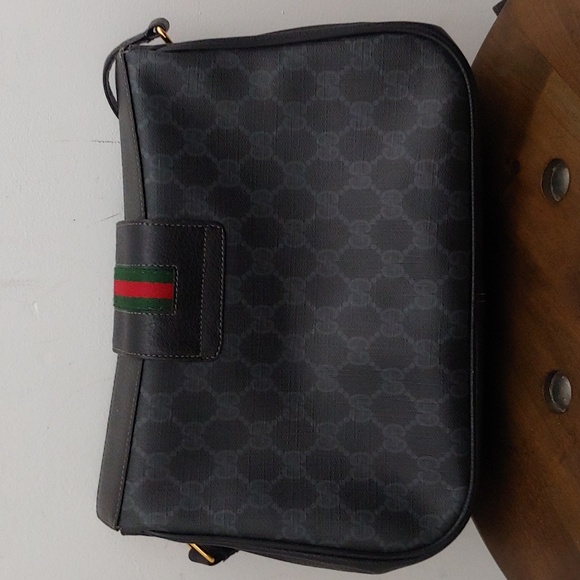 Authentic Vintage Gucci GG Monogram Supreme Sherry Web Ophidia Crossbody Bag - Picture 3 of 9